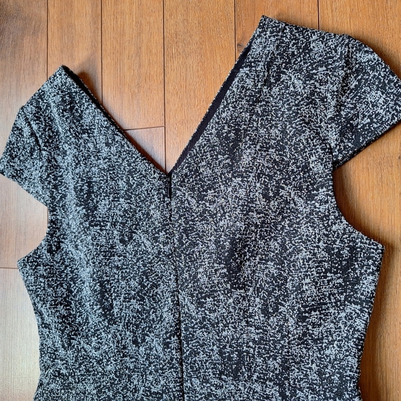 Betsey Johnson Black & Silver Shimmer Dress Sz 10 - Picture 11 of 14